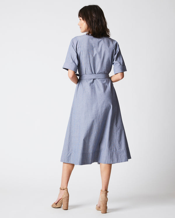 Wrap Dress in Coastal Blue