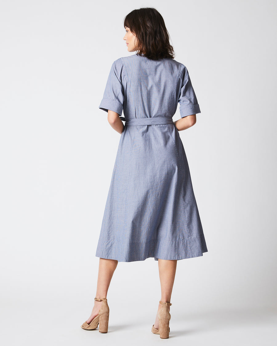 Wrap Dress in Coastal Blue