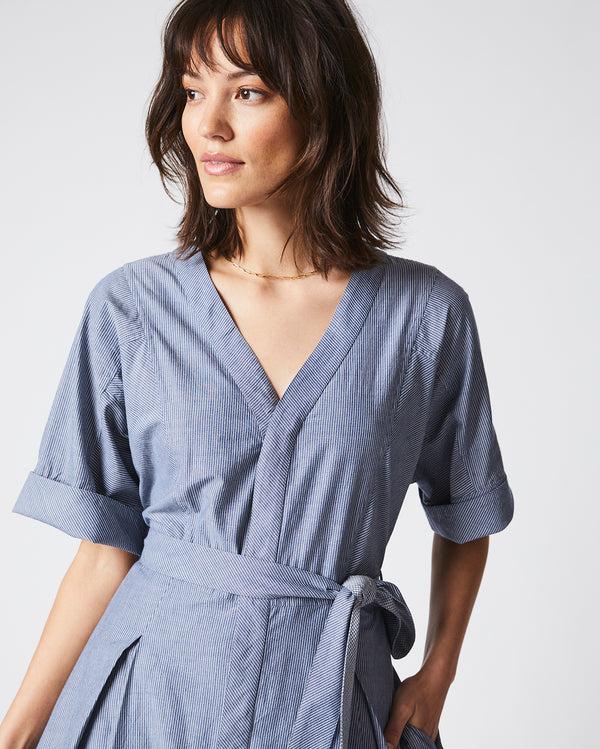 Wrap Dress in Coastal Blue