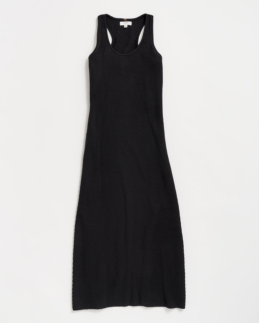 Transfer Rib Tank Dress in Black
