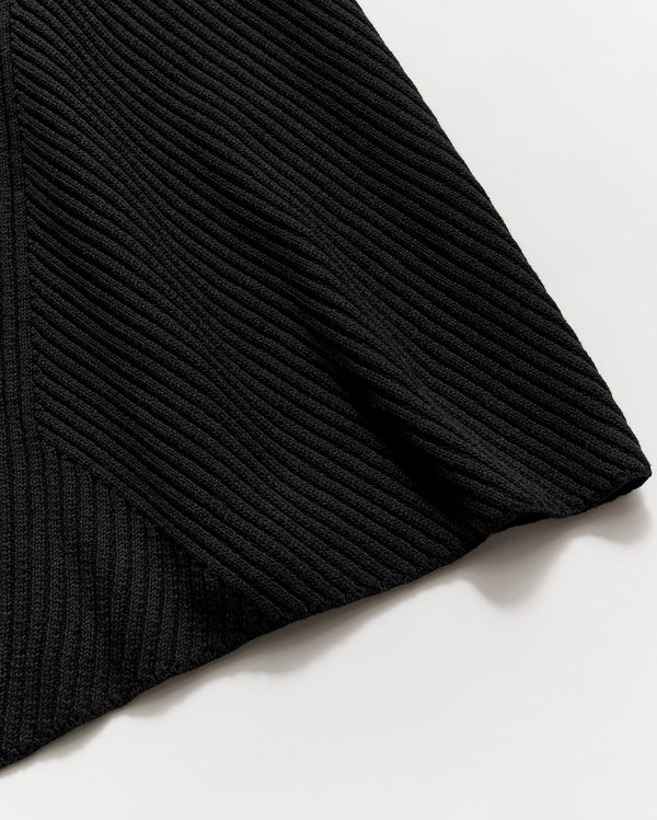 Transfer Rib Tank Dress in Black
