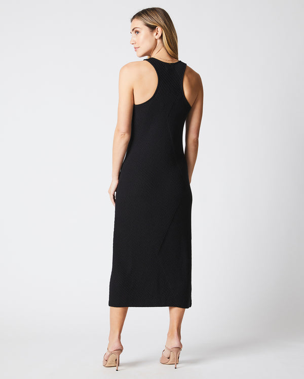 Transfer Rib Tank Dress in Black