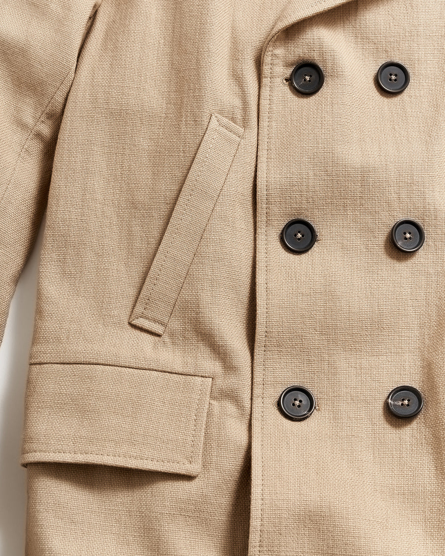 Canvas Bond Peacoat in Sand