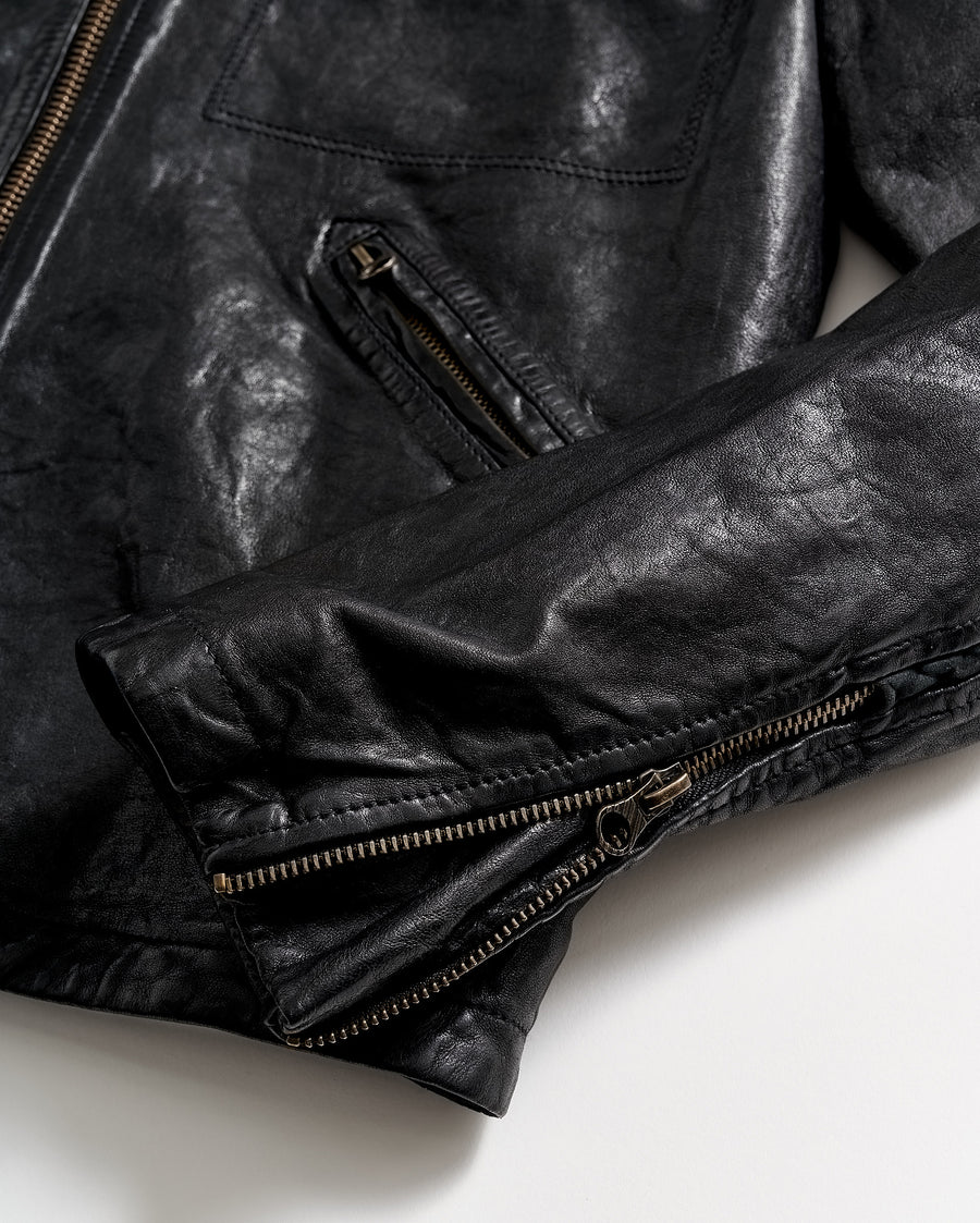 Sleeve with zipper detail | Blake Jacket in Black