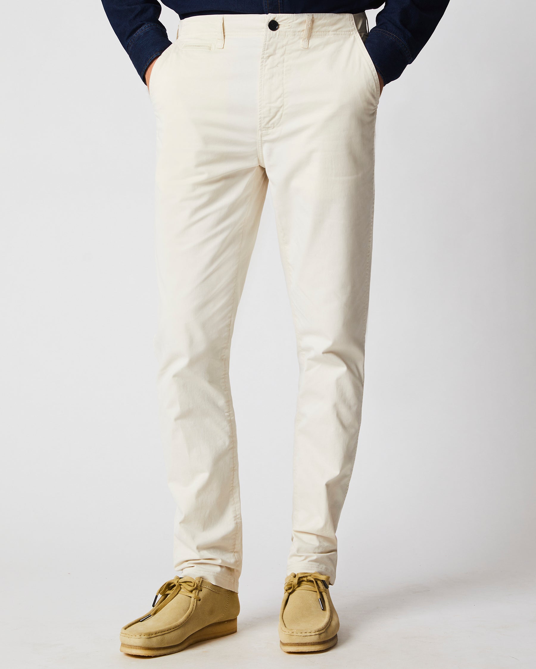 CHINO PANT IN EGGSHELL SLIM FIT Billy Reid