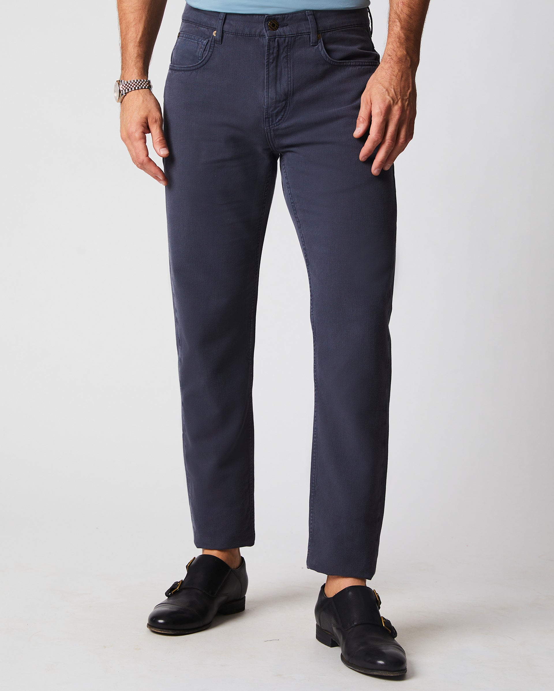 Cotton Linen 5 Pocket Pant | Jeans Style Trousers with a
