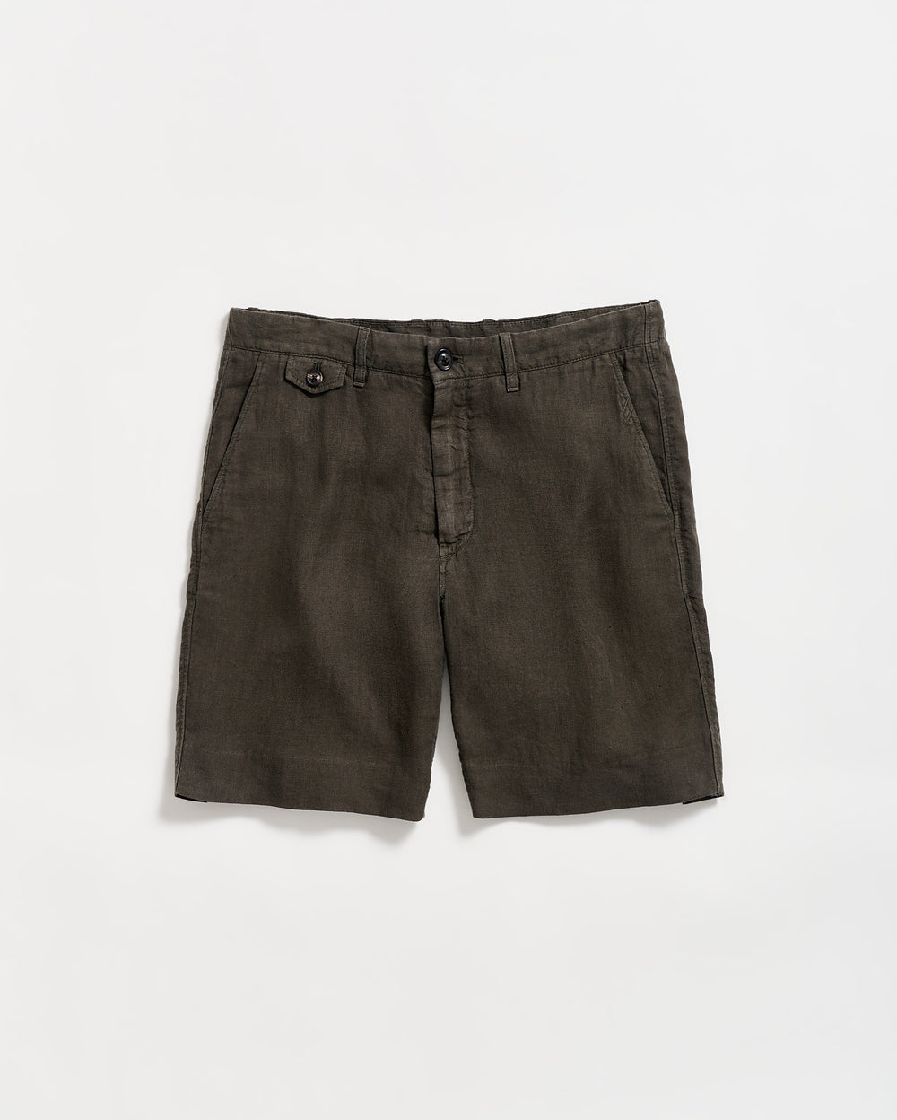 Linen Moore Short in Steel Grey