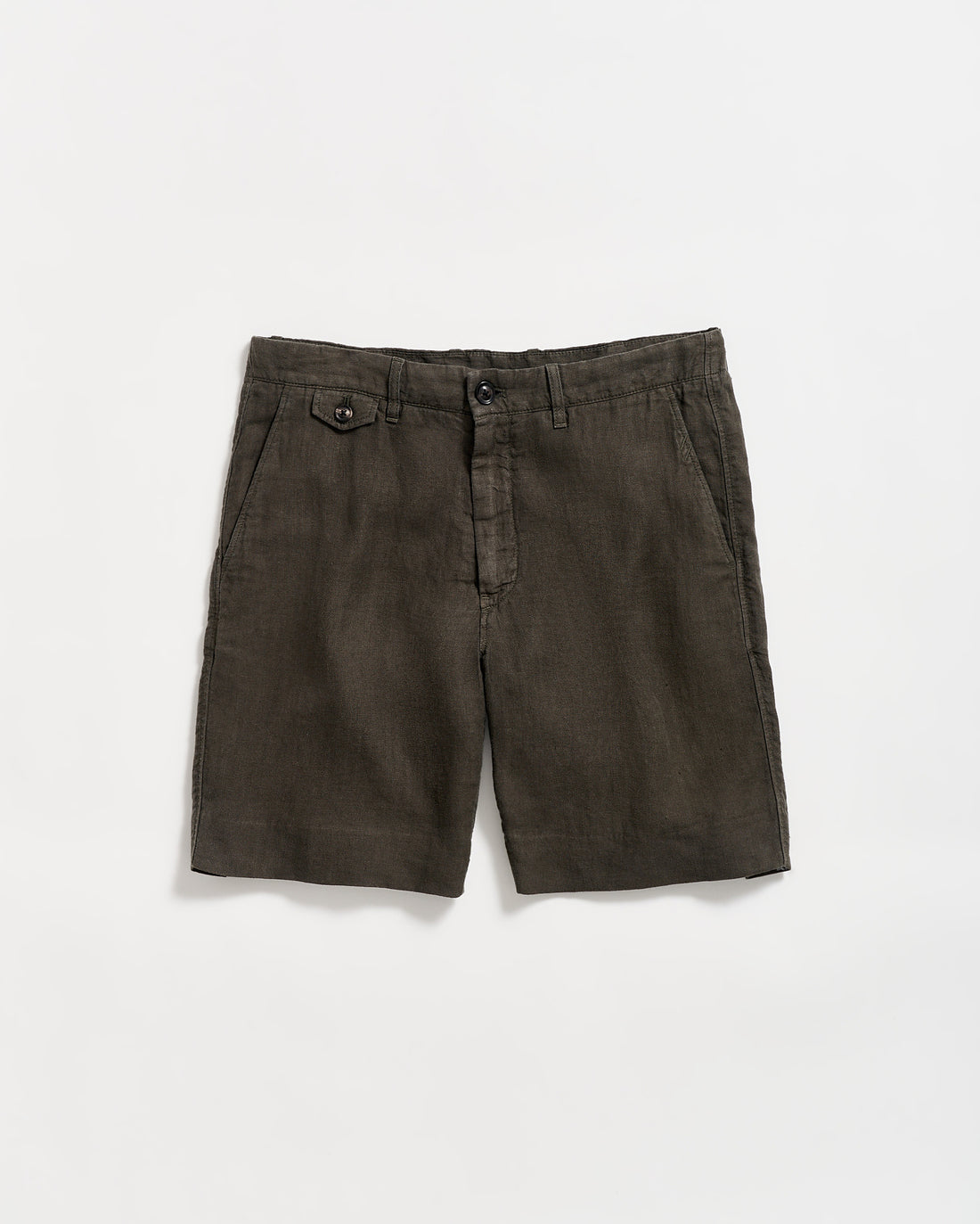Linen Moore Short in Steel Grey