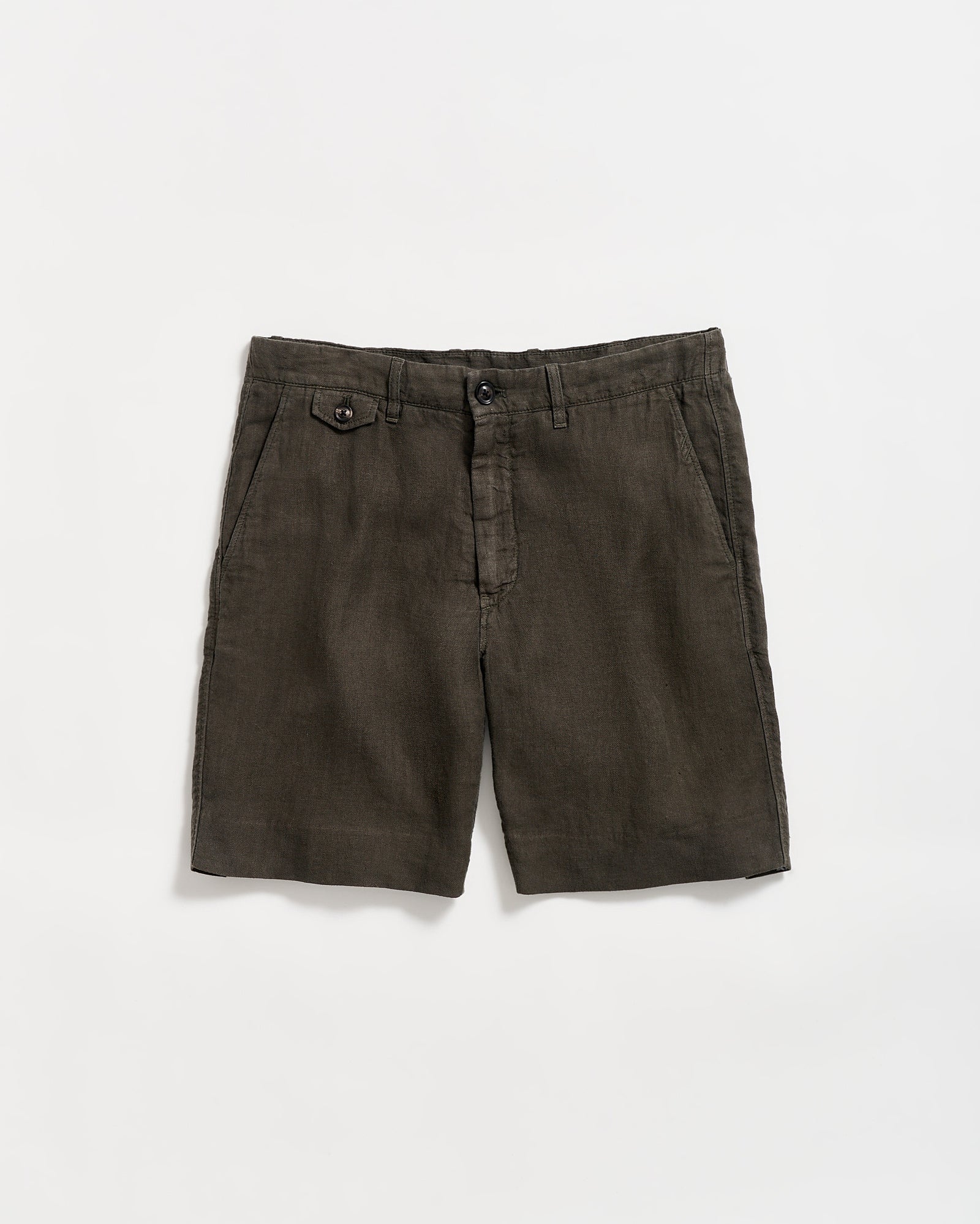 Linen Moore Short in Steel Grey