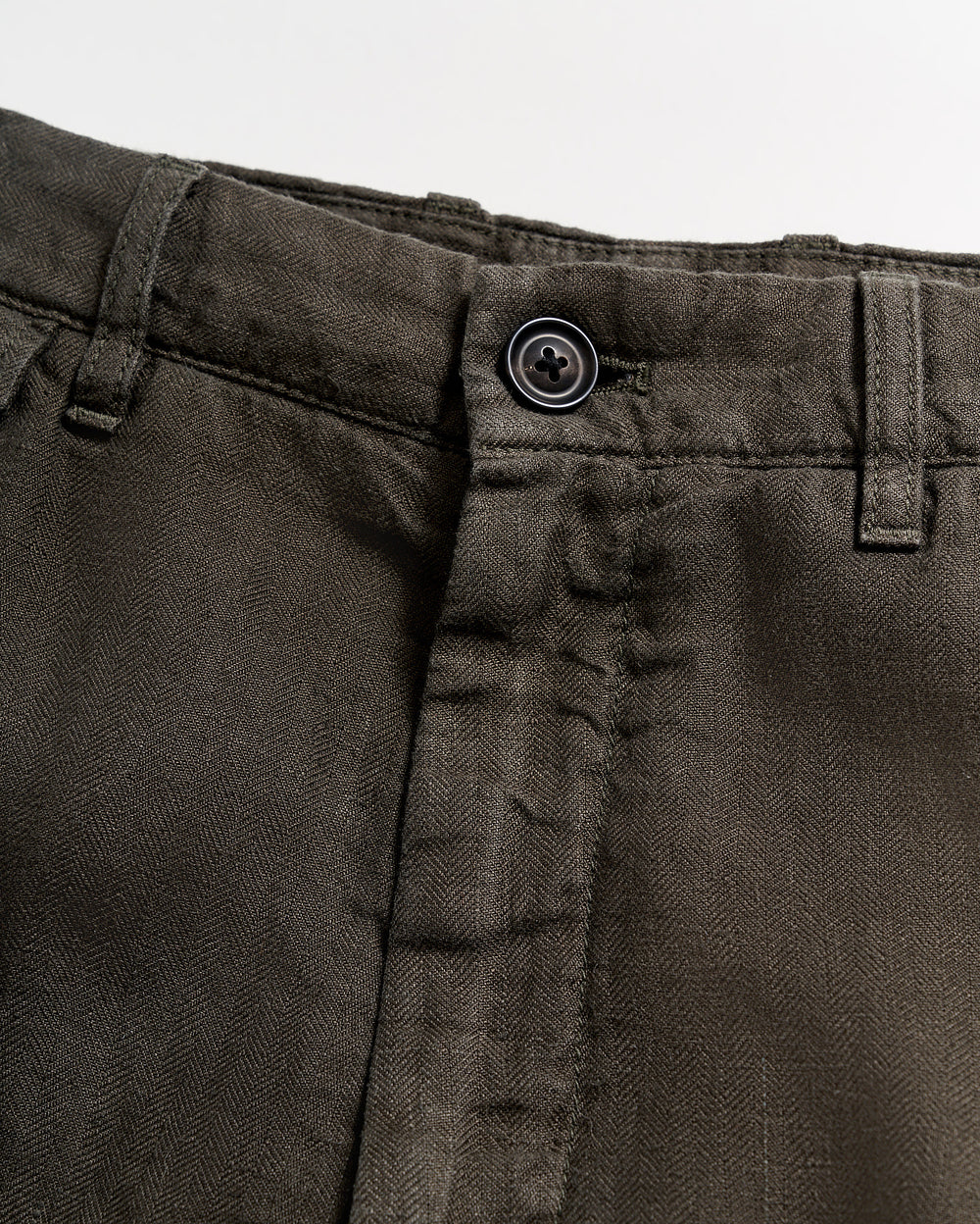 Linen Moore Short in Steel Grey
