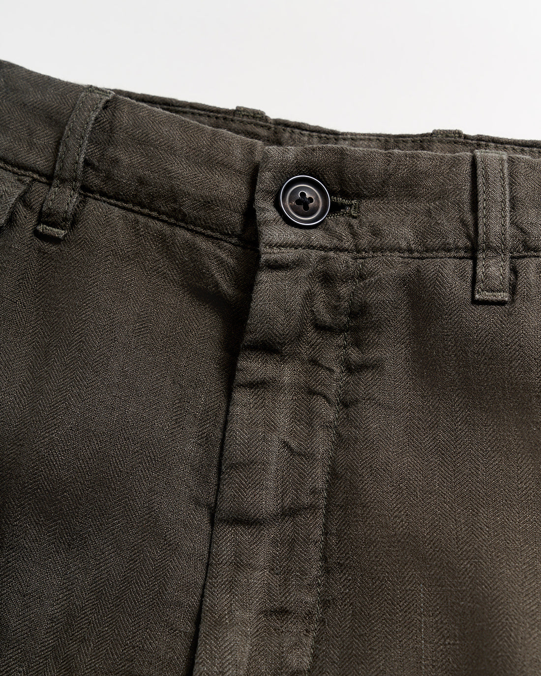 Linen Moore Short in Steel Grey
