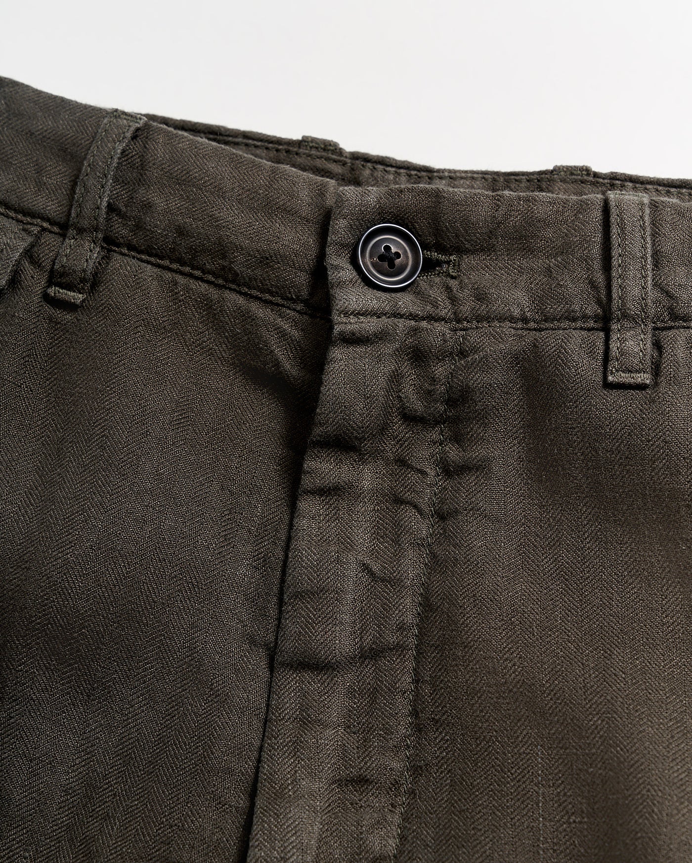 Linen Moore Short in Steel Grey