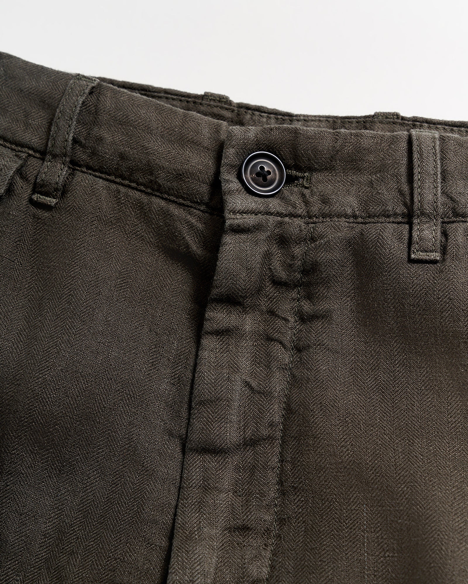 Linen Moore Short in Steel Grey