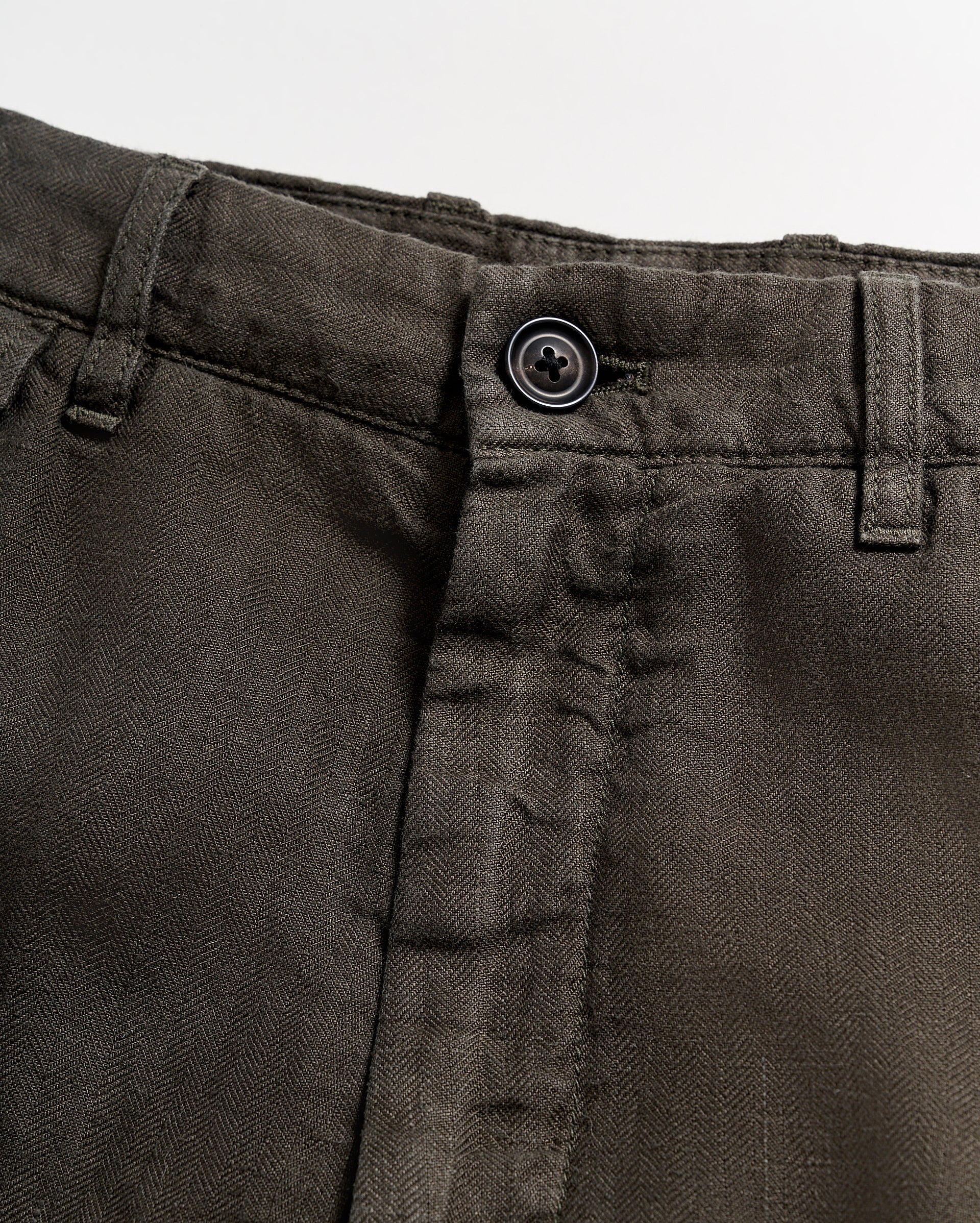 Linen Moore Short in Steel Grey