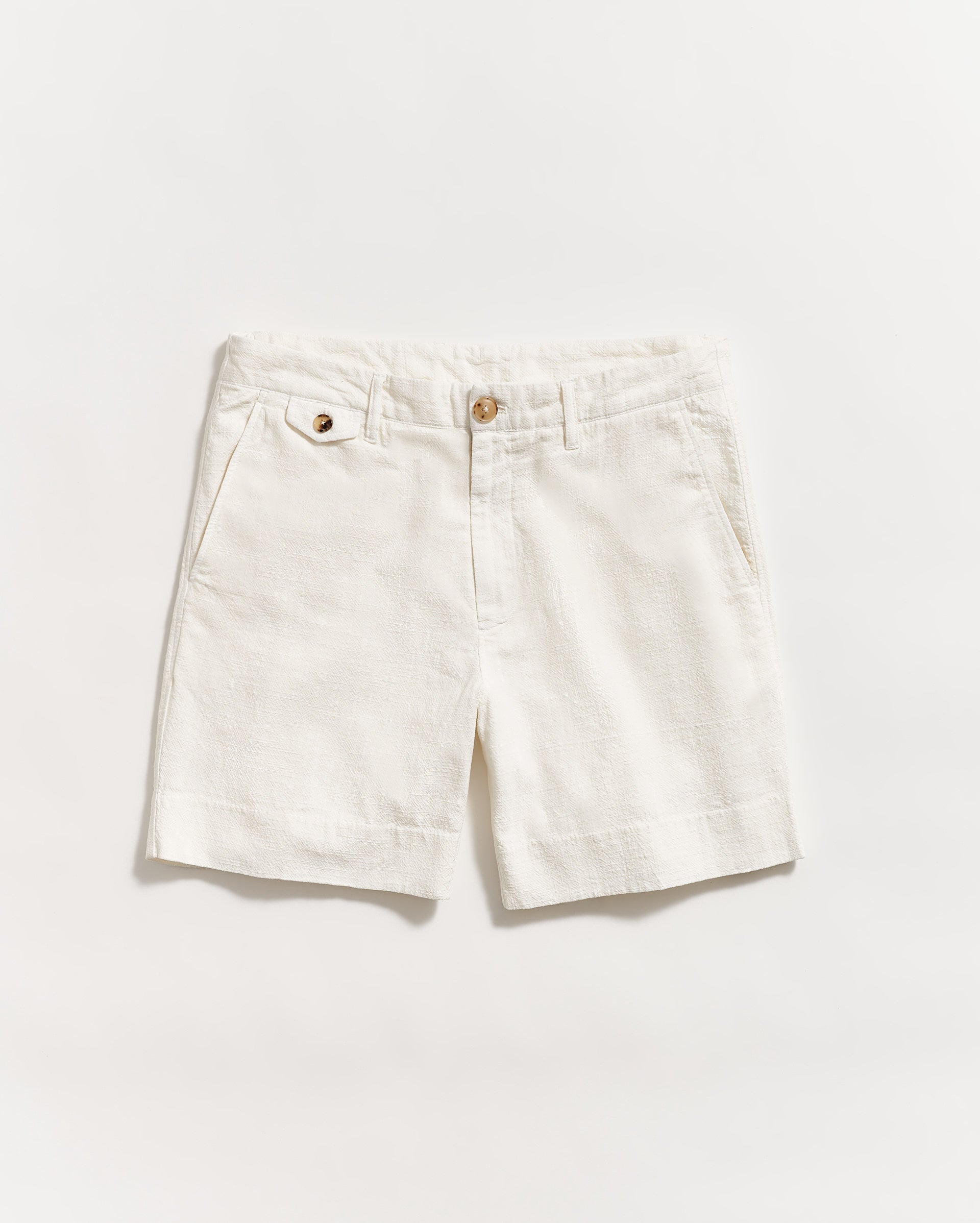 Billy Reid Slub Cotton Short Tinted White 32